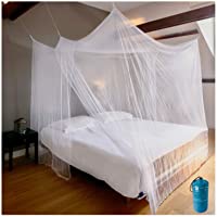 EVEN NATURALS MOSQUITERA Premium- Red para Cama Extra Grande- Dos Aperturas- Kit Completo de colocación- Bolsa de Viaje…